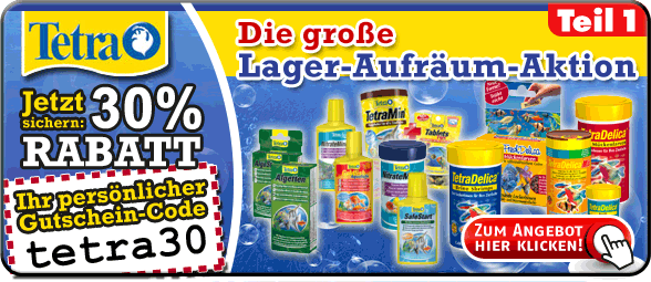 Jetzt 30% RABATT auf alle Tetra-Produkte!